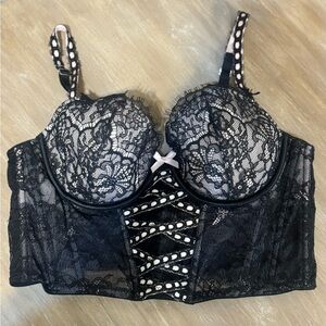 Victoria’s Secret Dream Angels Heritage Ribbon Slot Bra Top size Large.